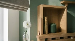 A slimline black metal double bed frame with a simple spindle headboard, ideal for optimising floor space in a small guest room.