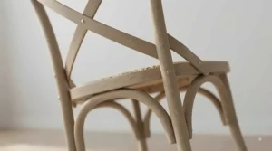 Durable solid wood frame construction of the cross back dining chairs set of 2 built for long-lasting use.