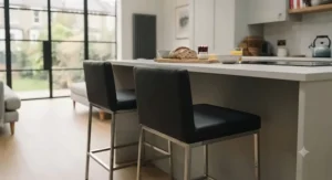 Easy-clean faux leather breakfast bar stool priced under £50
