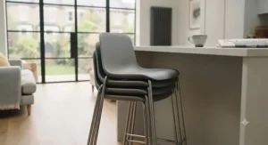 Compact stackable kitchen bar stools under £50 ideal for small spaces