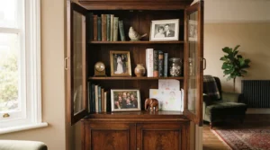 An elegant display unit showcased among the best welsh dressers UK homeowners use in living spaces.