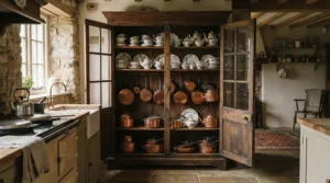 A classic farmhouse design representing the best welsh dressers UK heritage furniture styles.
